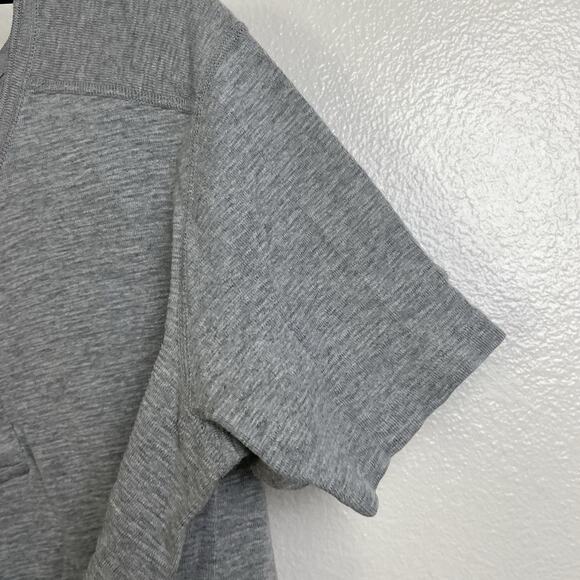 Wings and Horns Shirt Large Gray Mens Short Sleeve Button Up Casual Canada - Picture 5 of 9